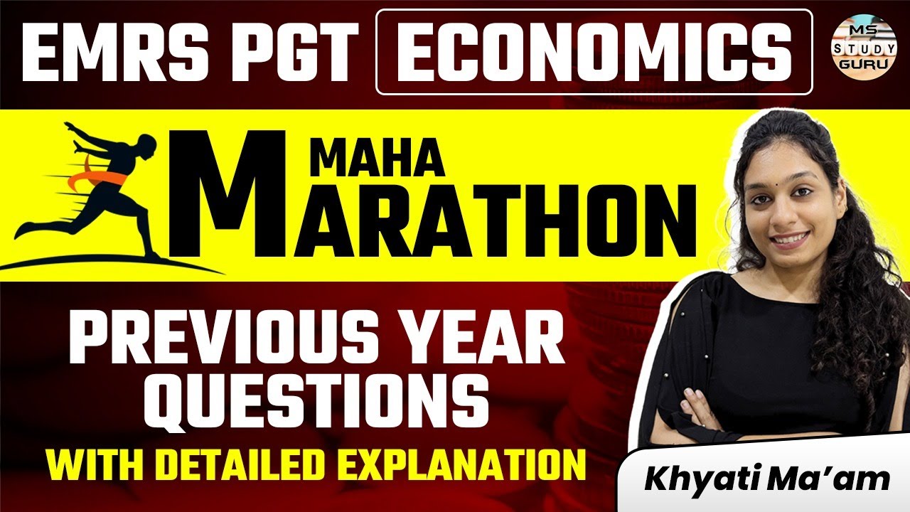 EMRS Pgt Economics Previous Year Question Paper | Paper Solution | Marathon  Preparation |  Syllabus