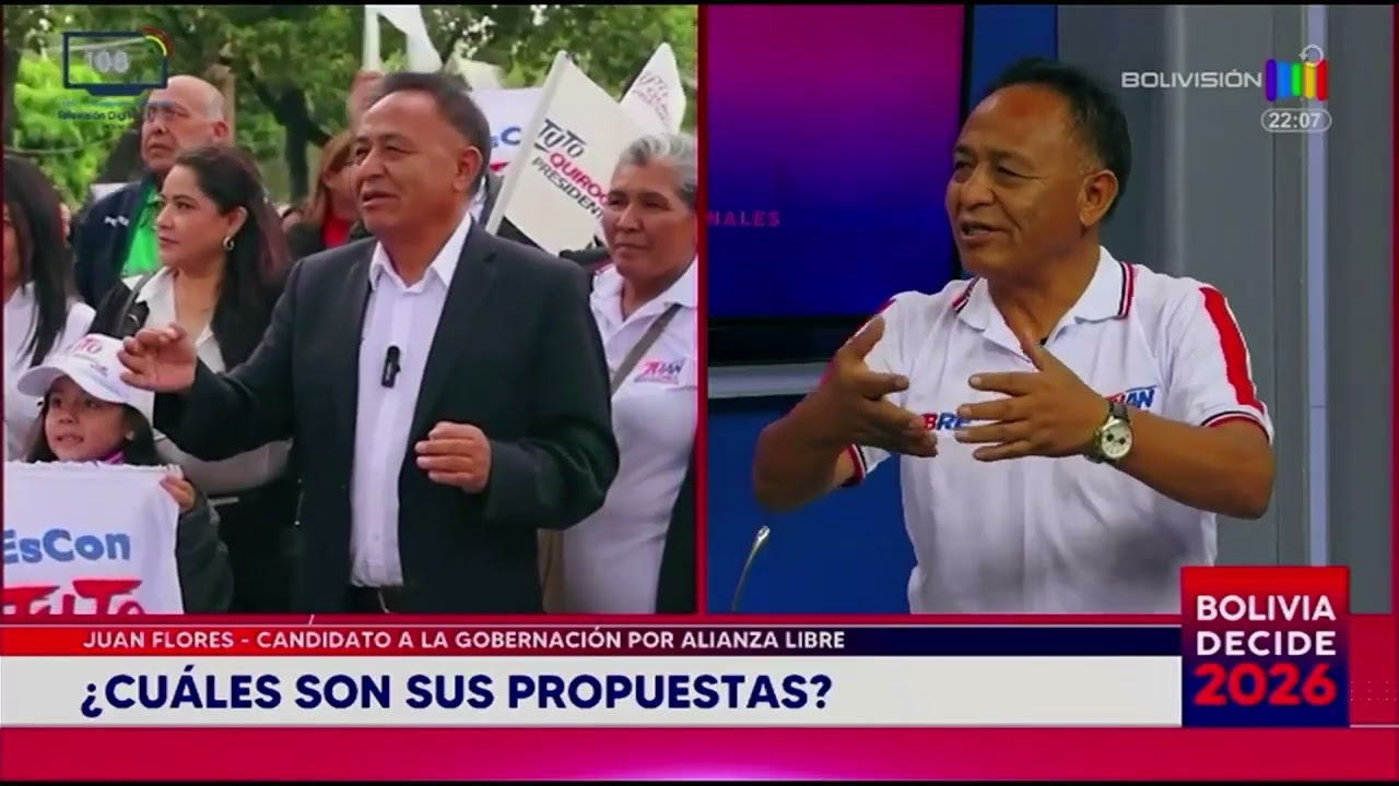 Hoy conoceremos a Juan Flores, candidato a la Gobernación de Cochabamba.