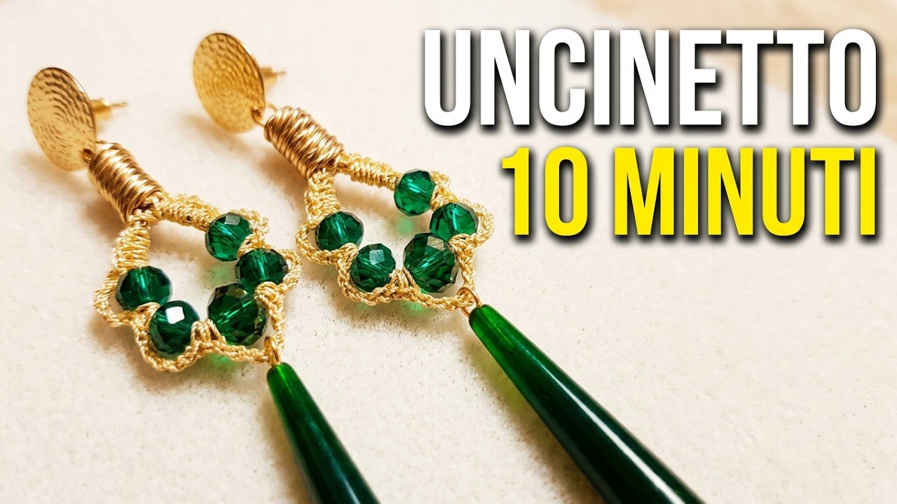 Orecchini Uncinetto in 10 Minuti. Super facili
