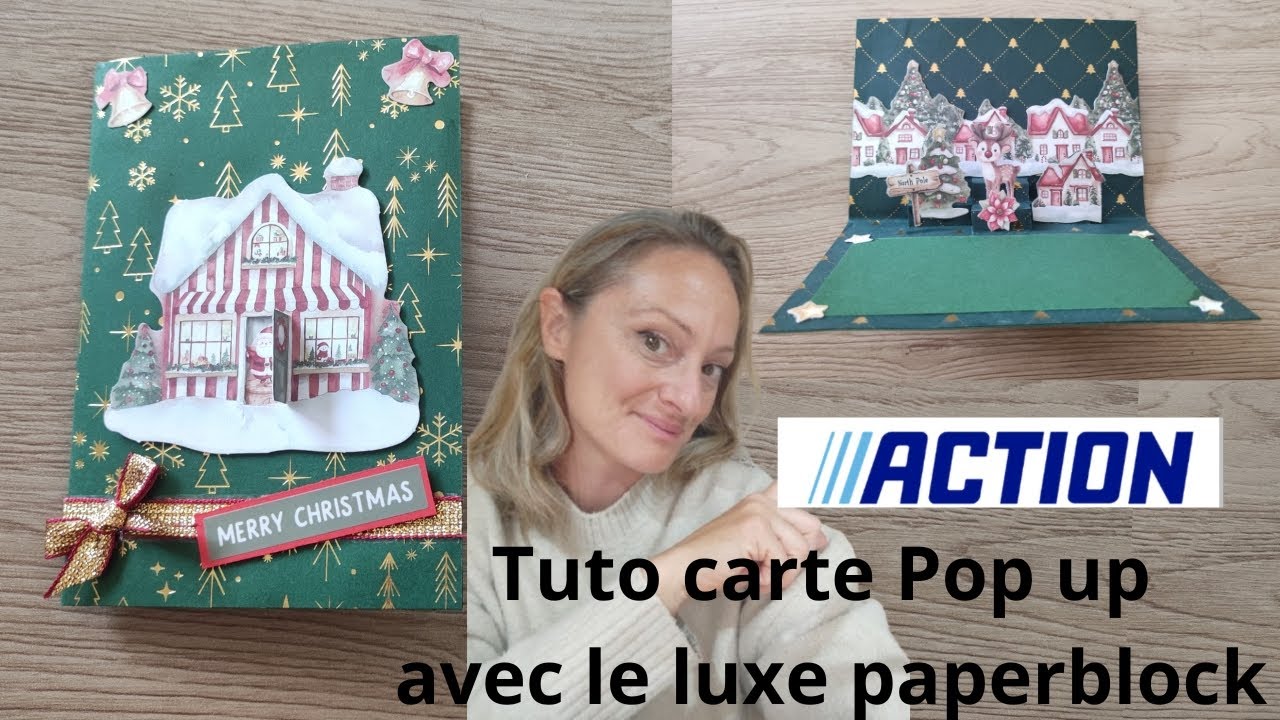 Tuto carte Pop up avec le luxe paperblock 2025