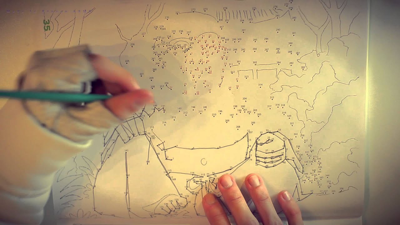 ASMR DRAWING Dot-To-Dot 🖍️NO TALKING for SLEEP 😴