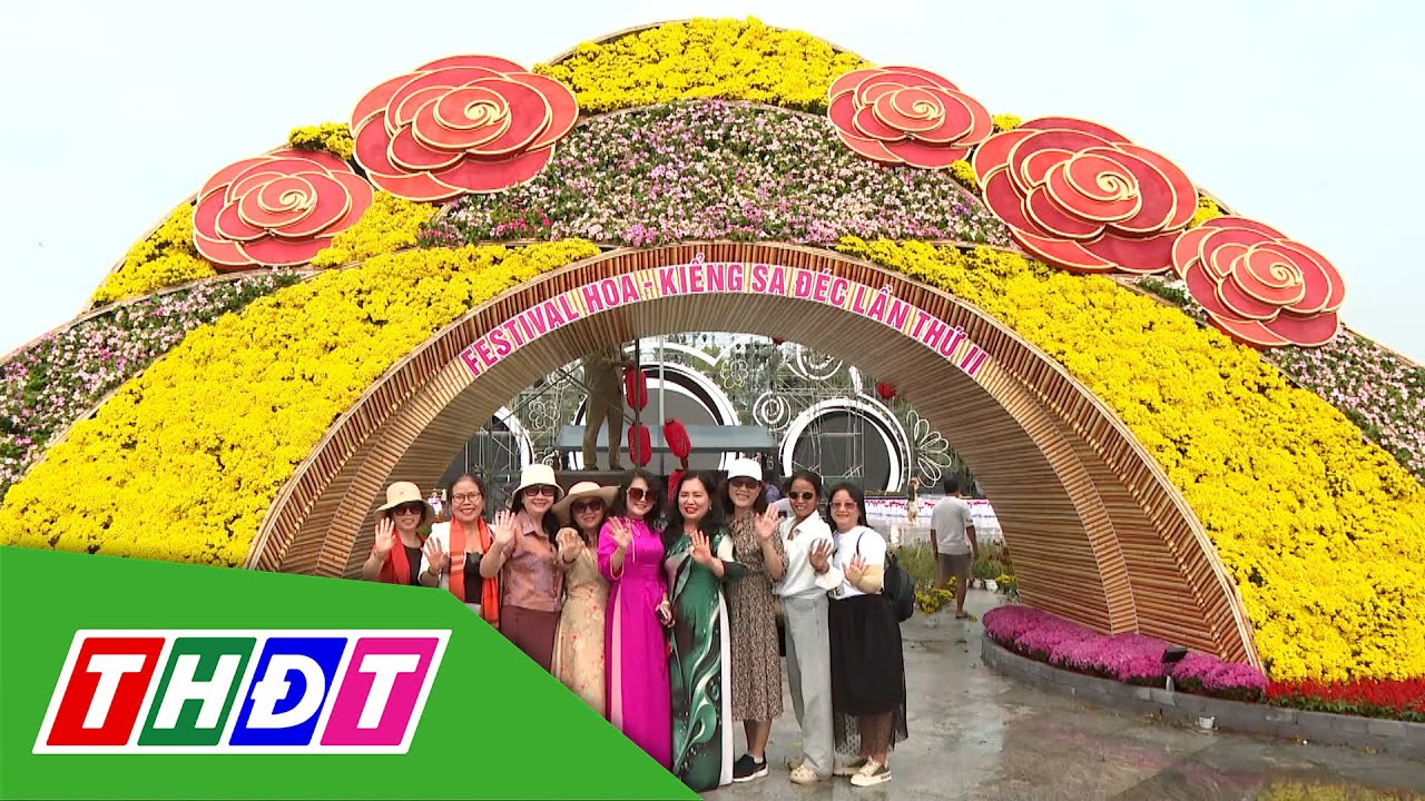 Rộn ràng ngày đầu Festival Hoa - Kiểng Sa Đéc | THDT