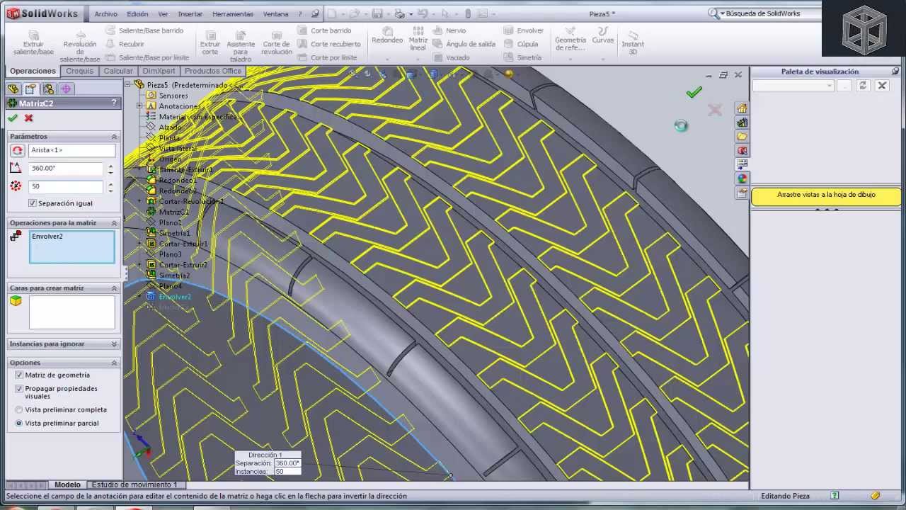 Neumático en Solidworks ----Explicado----
