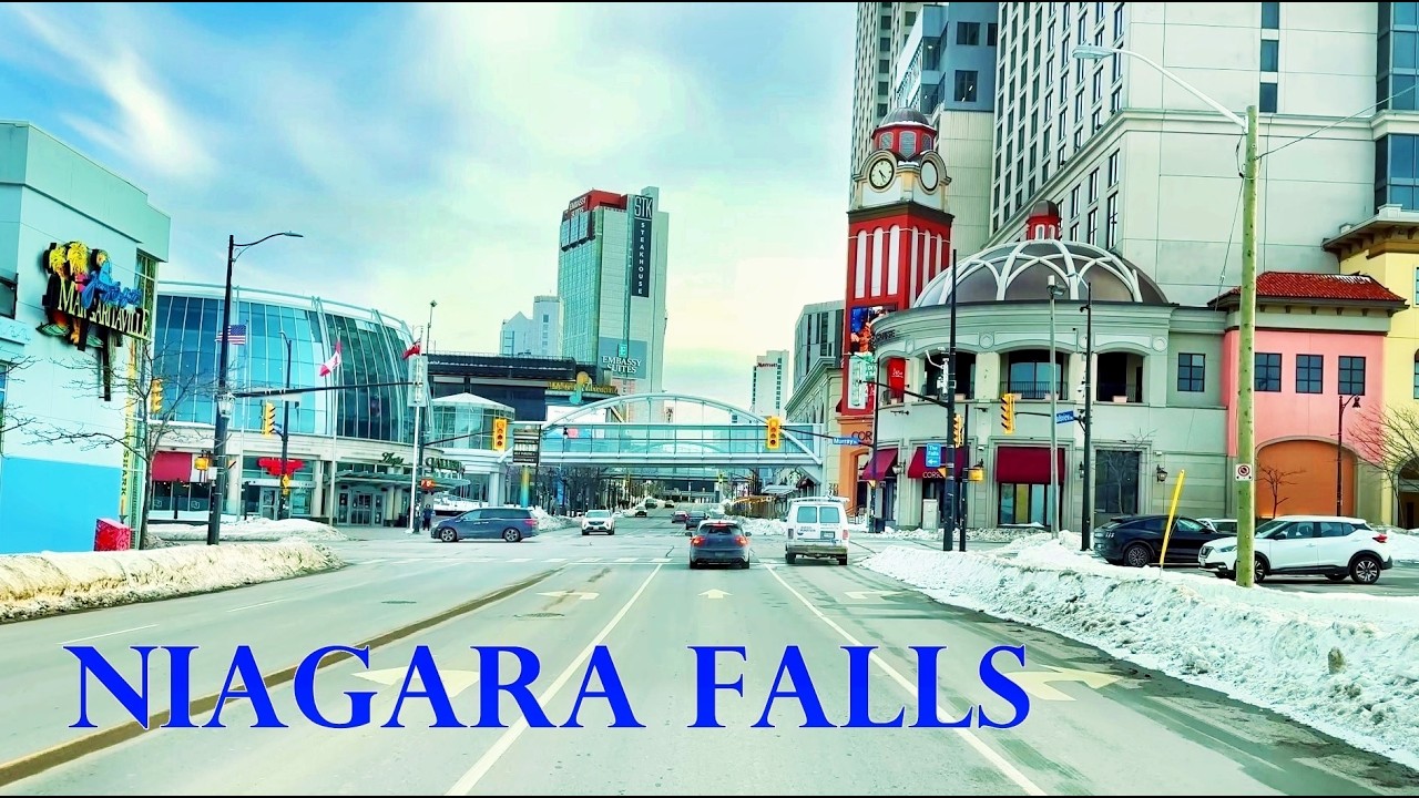 Niagara Falls City in Winter - Canada travel vlog | 4K