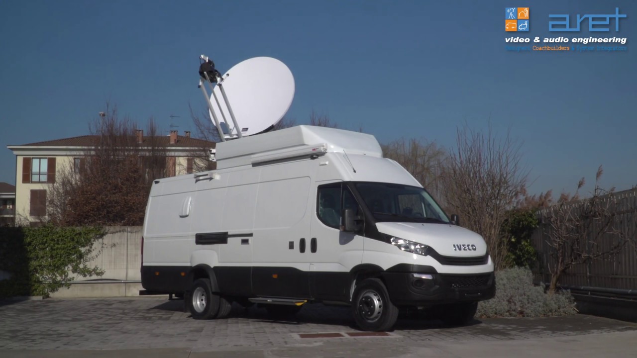 4 HD Cameras DSNG OB Van with uplink antenna