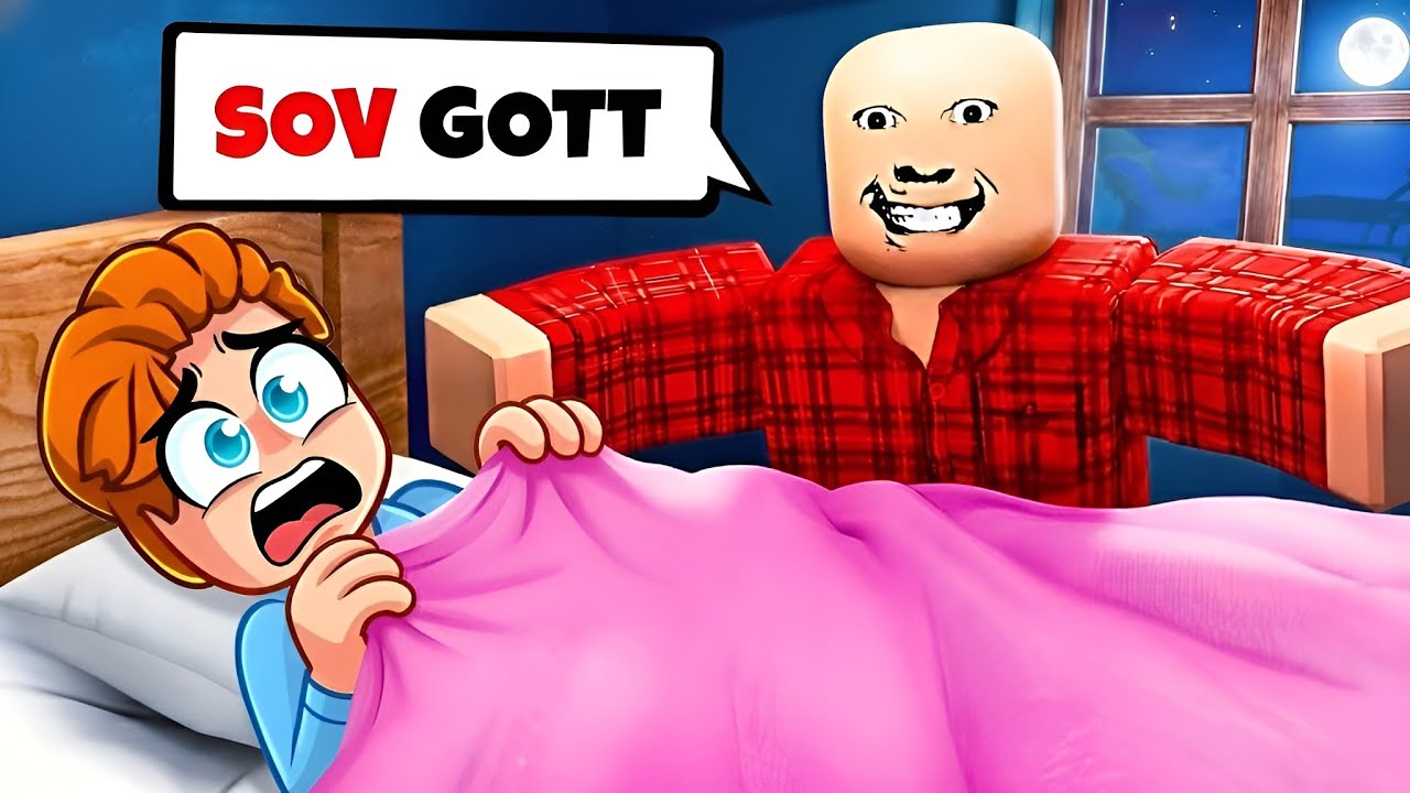 Sover Över Hos Den Läskigaste Familjen i Roblox…