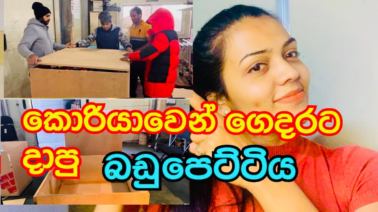 කොරියාවෙන් ගෙදරට දාපු බඩු පෙට්ටිය | Chocolate කන්න ආස අයට