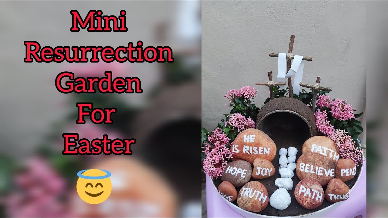 Mini Resurrection Garden for Easter | Jesus Resurrection | Easter Tomb | Easter Crafts |
