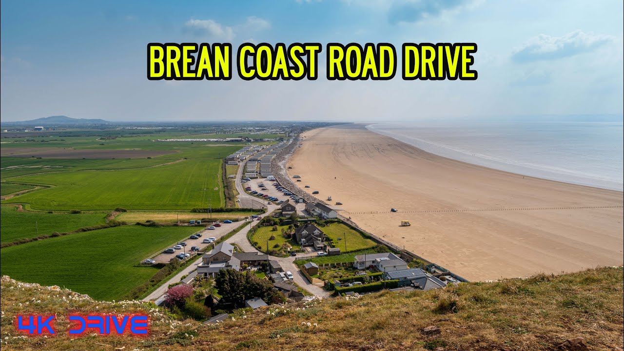 BREAN COAST ROAD DRIVE IN 4K | Burnham-On-Sea // Beautiful Scenic Drive Past The Theme Park
