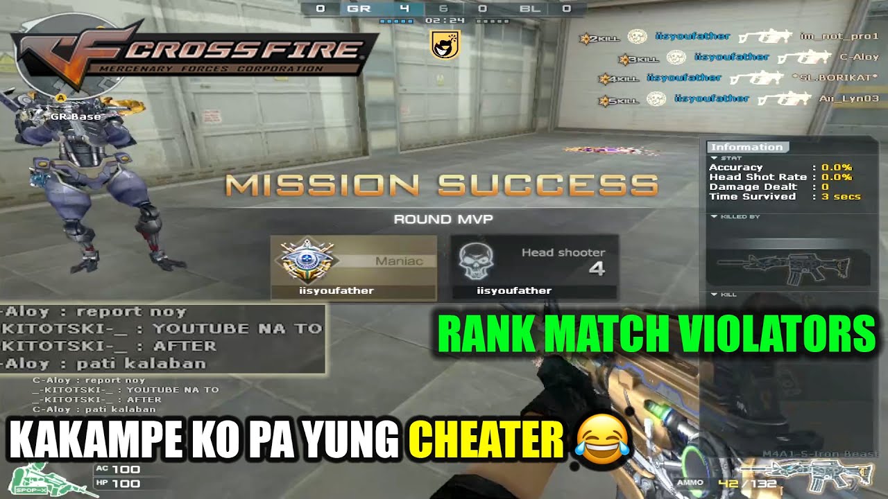 Andaming Cheater Sa RANK MATCH😂 - CFPH 2022 🇵🇭