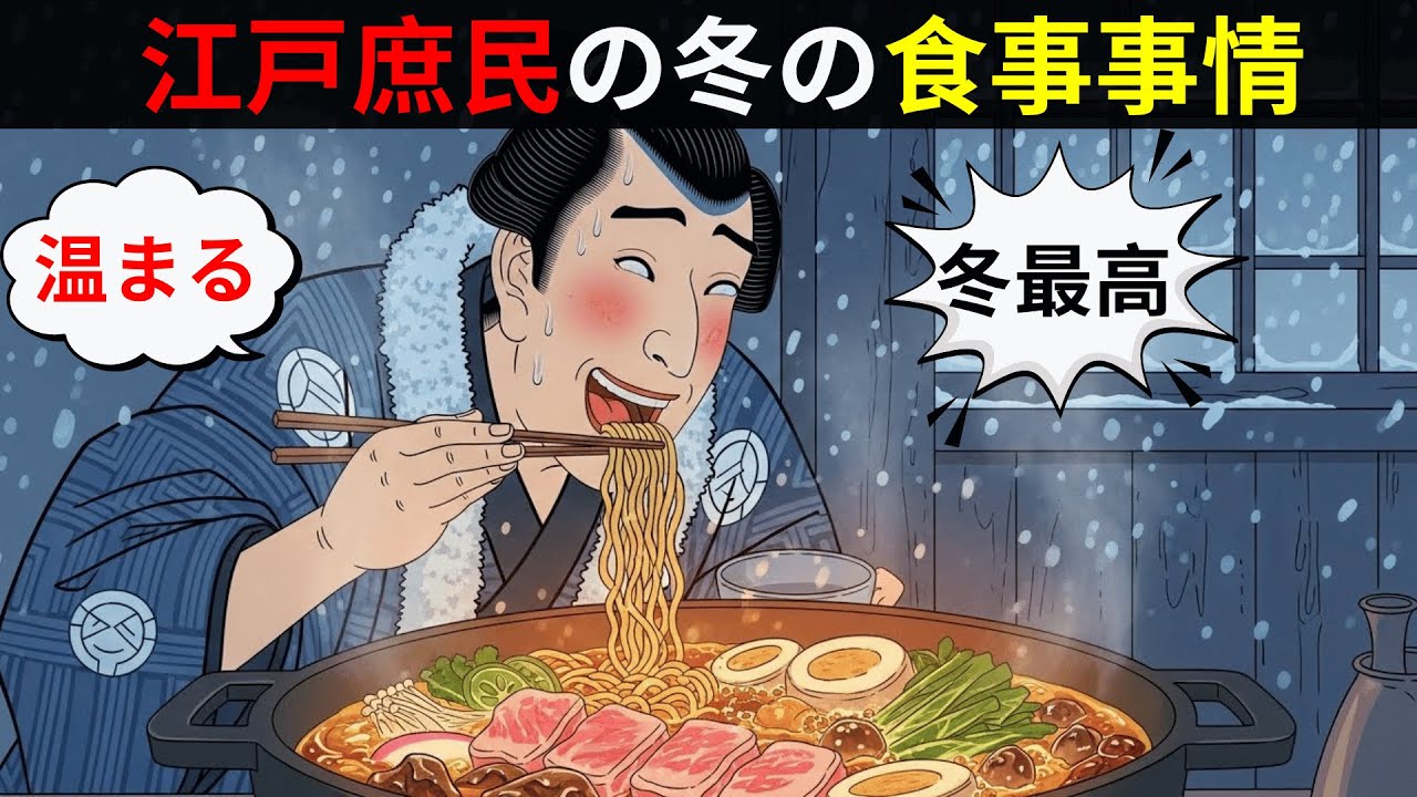 −4℃の極寒…江戸時代の庶民は何を食べて冬を生き抜いたのか？【江戸の冬の真実】