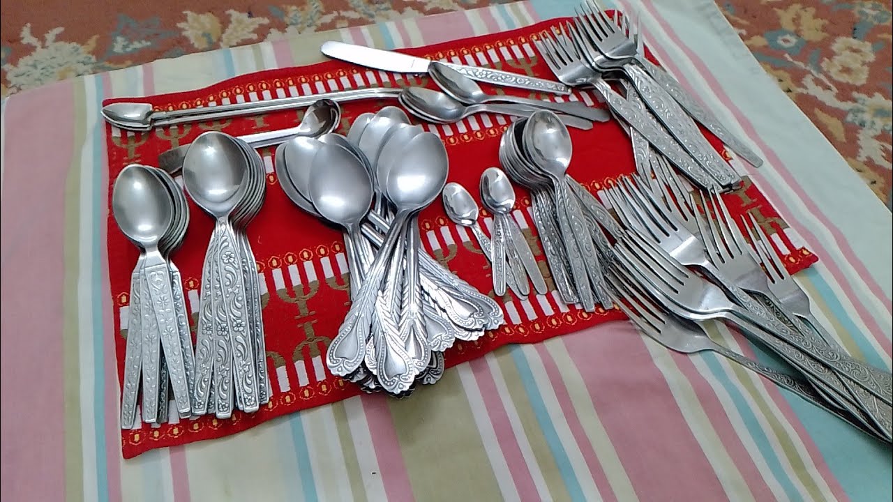 How To Clean Stainless steel Cutlery ll Make your cutlery shine with simple hacks ll