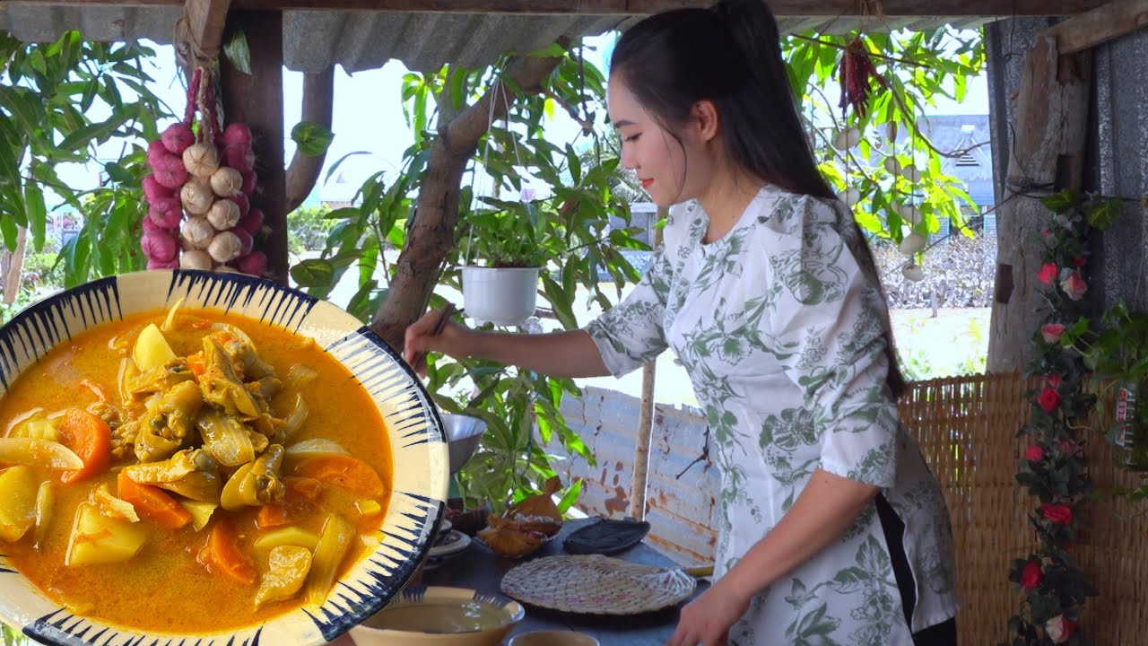 Ốc Mỡ Trắng Nấu LaGu M&oacute;n Ngon Xứ Biển &Iacute;t Người Biết