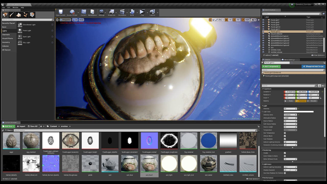 Alien Fan Art - Unreal - Scene Exploration