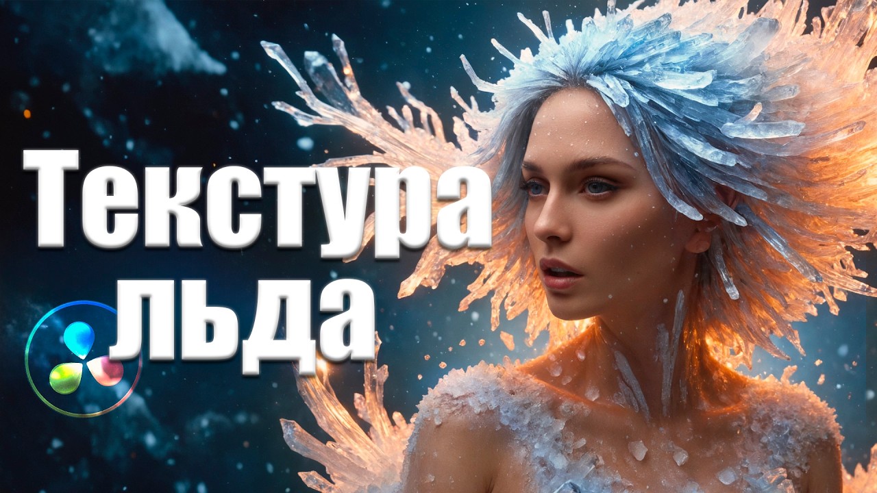 072 Быстрая текстура льда в Davinci Resolve Fusion