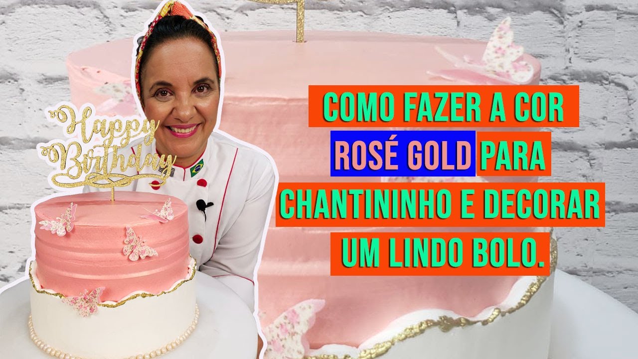 COMO FAZER A COR ROSÉ GOLD NO CHANTININHO