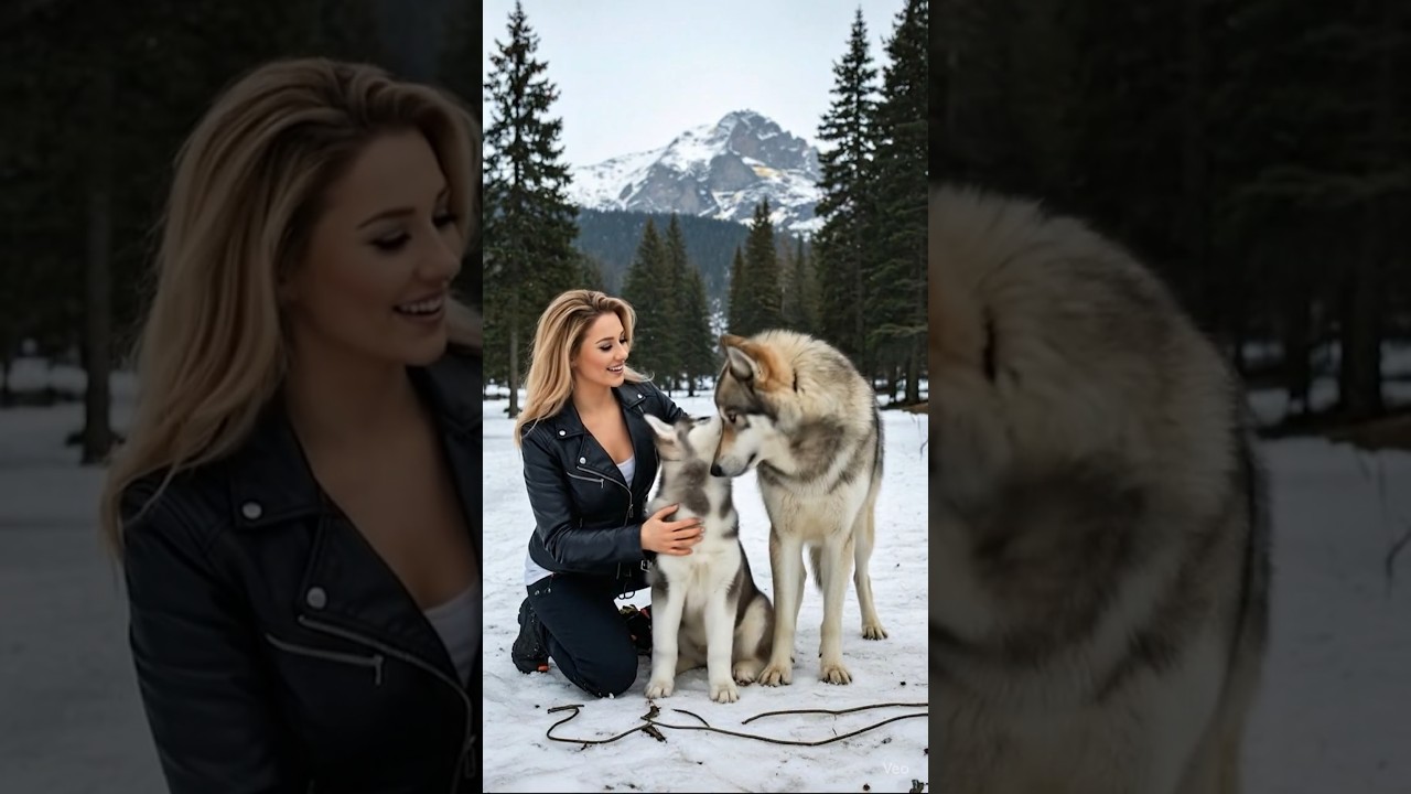 Young Girl Helps Wolf Mom Save Her Cubs! #WolfRescue #humanity #rescueanimal