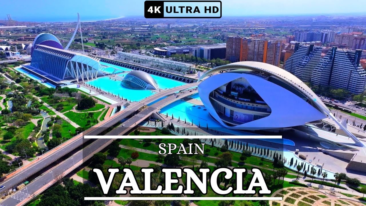 Drone Journey Over Valencia, Spain 🇪🇸 ✨ | 8K HDR Beauty (With Subtitles)