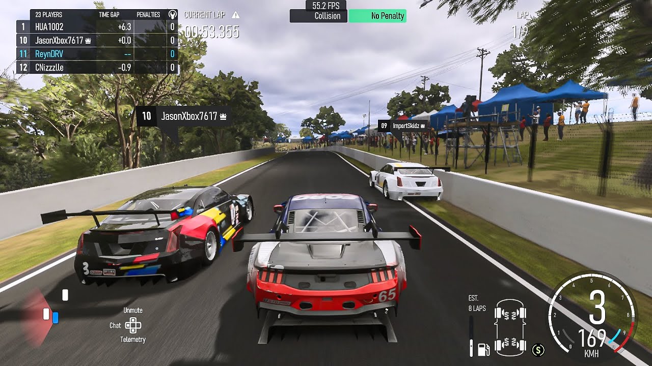 Battling Traffic at Bathurst with the Ford Mustang GT3 (Forza Motorsport)