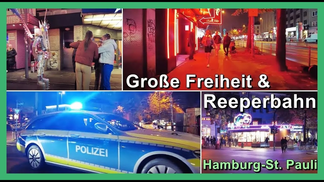 Hamburg-St Pauli Reeperbahn walking Video / Grosse Freiheit & Reeperbahn! / Hamburg Deutschland 2022