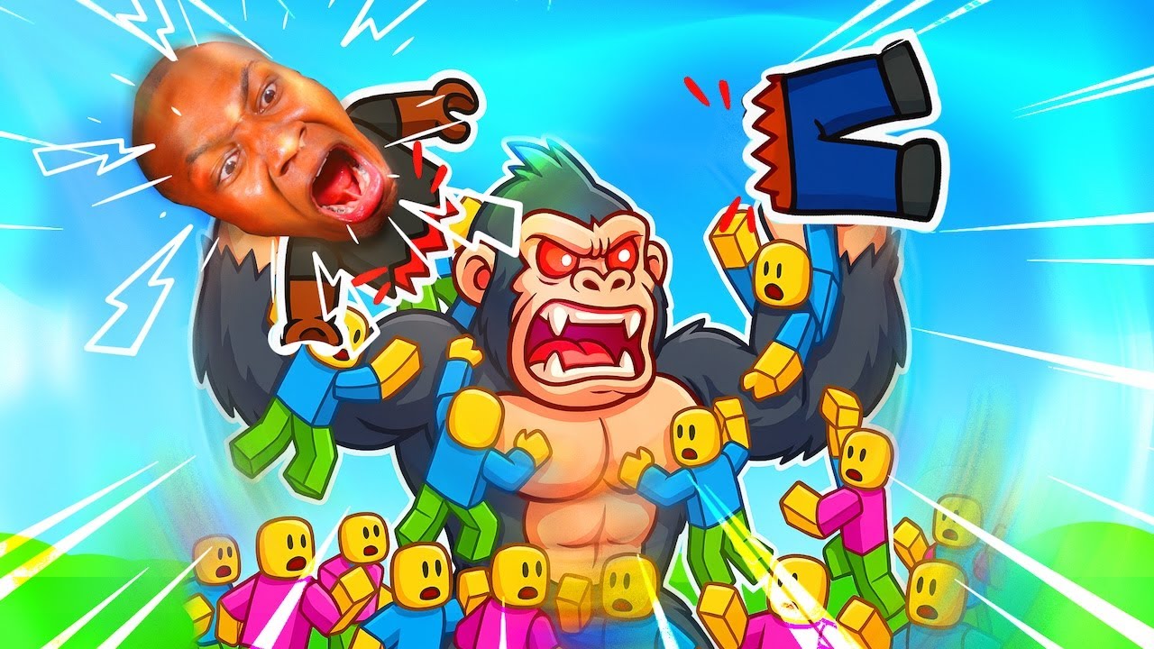 100 ROBLOX PLAYERS VS 1 GORILLA!