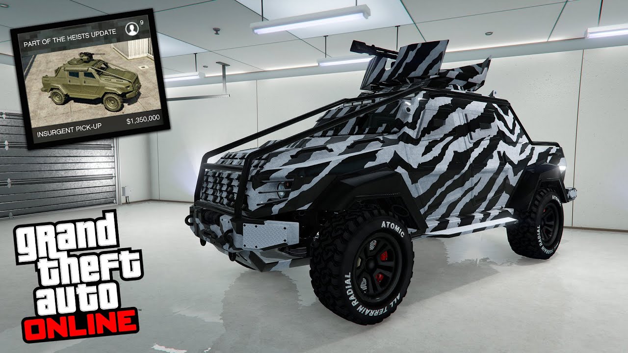 Как поставить Insurgent Pick-Up в гараж GTA Online / Как сохранить Инсургент в гараж ГТА 5 Онлайн