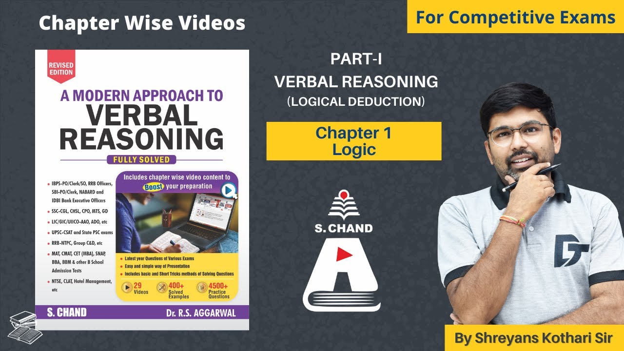 Logic Reasoning Tricks | A Modern Approach to Verbal Reasoning | S Chand Academy