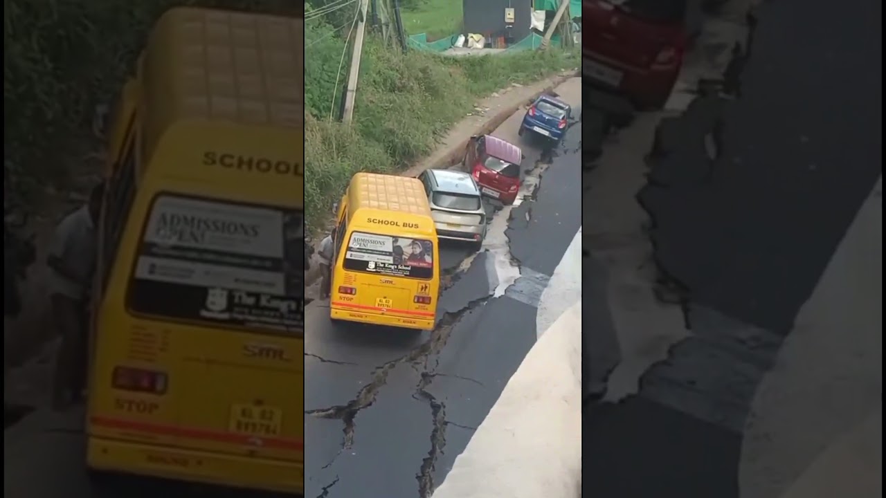 New National highway collapse,Kerala, kollam