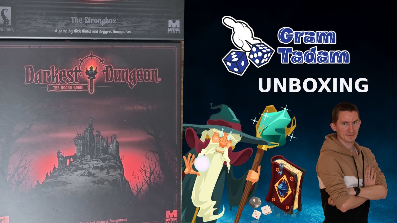 Gram Tadam unboxing Darkest Dungeon gra planszowa