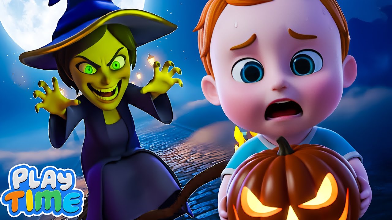 Witch In Halloween Farm Song 🧙‍♀️🎃 | Top Baby Cartoon Nursery Rhymes #kidssongs #babysongs