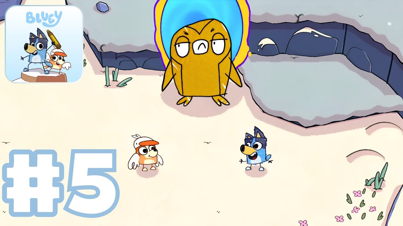 Bluey's Quest for The Gold Pen - Gameplay Walkthrough Parte 5 - Las Tierras Nevadas (Android/iOS)
