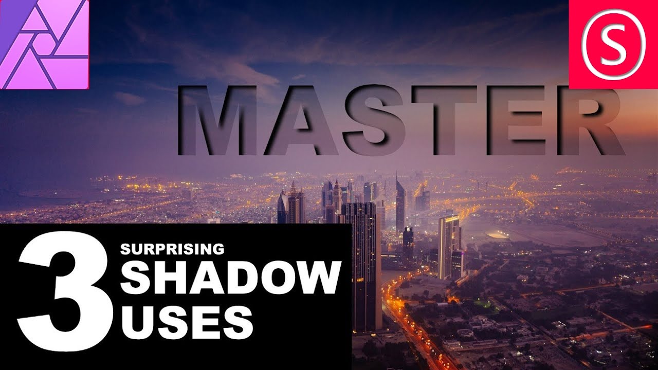 Affinity Photo - 3 Shadow Uses - That will surprise you