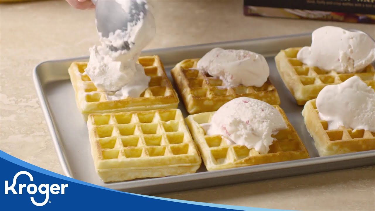 How to Make Waffle Ice Cream Sandwiches | Kroger Recipes | Kroger