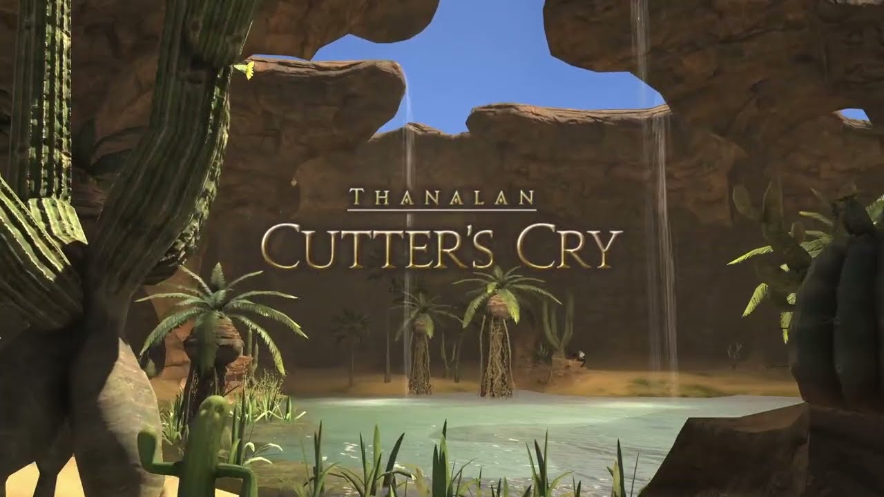 2025-06-26 FFXIV: lizard paladin and friends in Cutter's Cry
