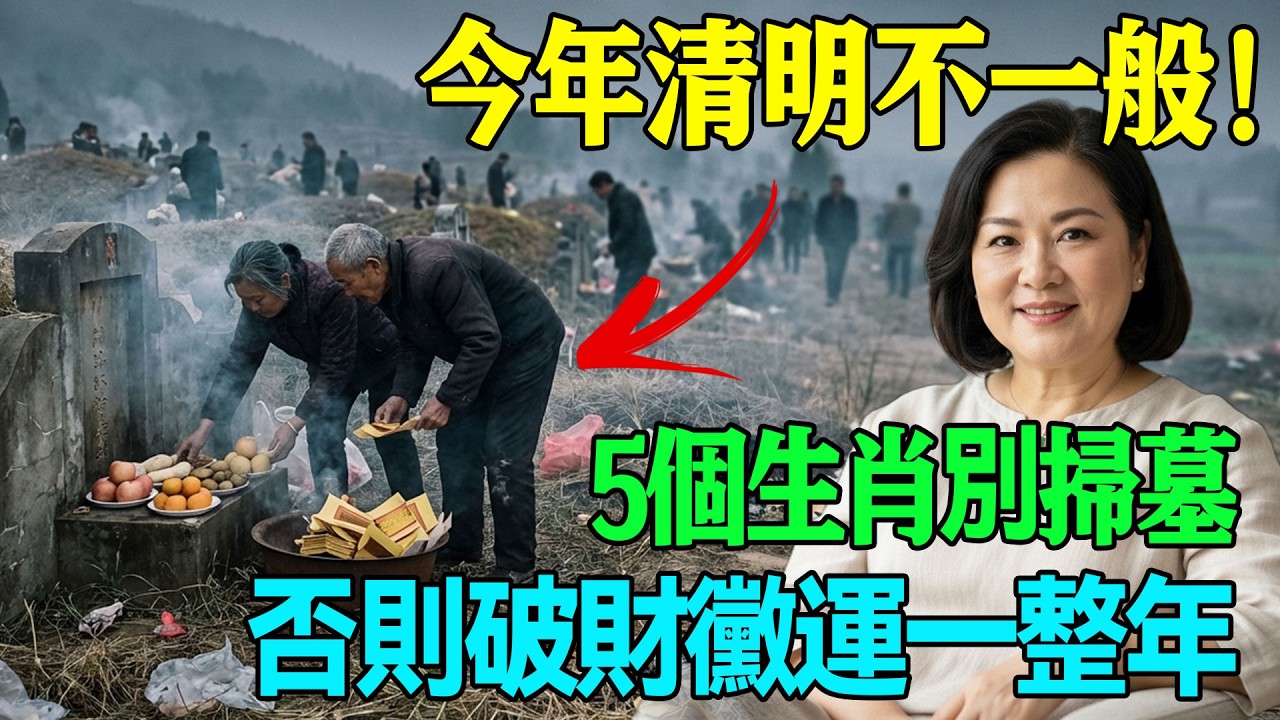 閏月雙春不清明？今年清明不一般！這5生肖千萬別掃墓，否則一整年做事碰壁、財庫狂漏！#清明節 #掃墓禁忌#赤馬年 #無春年