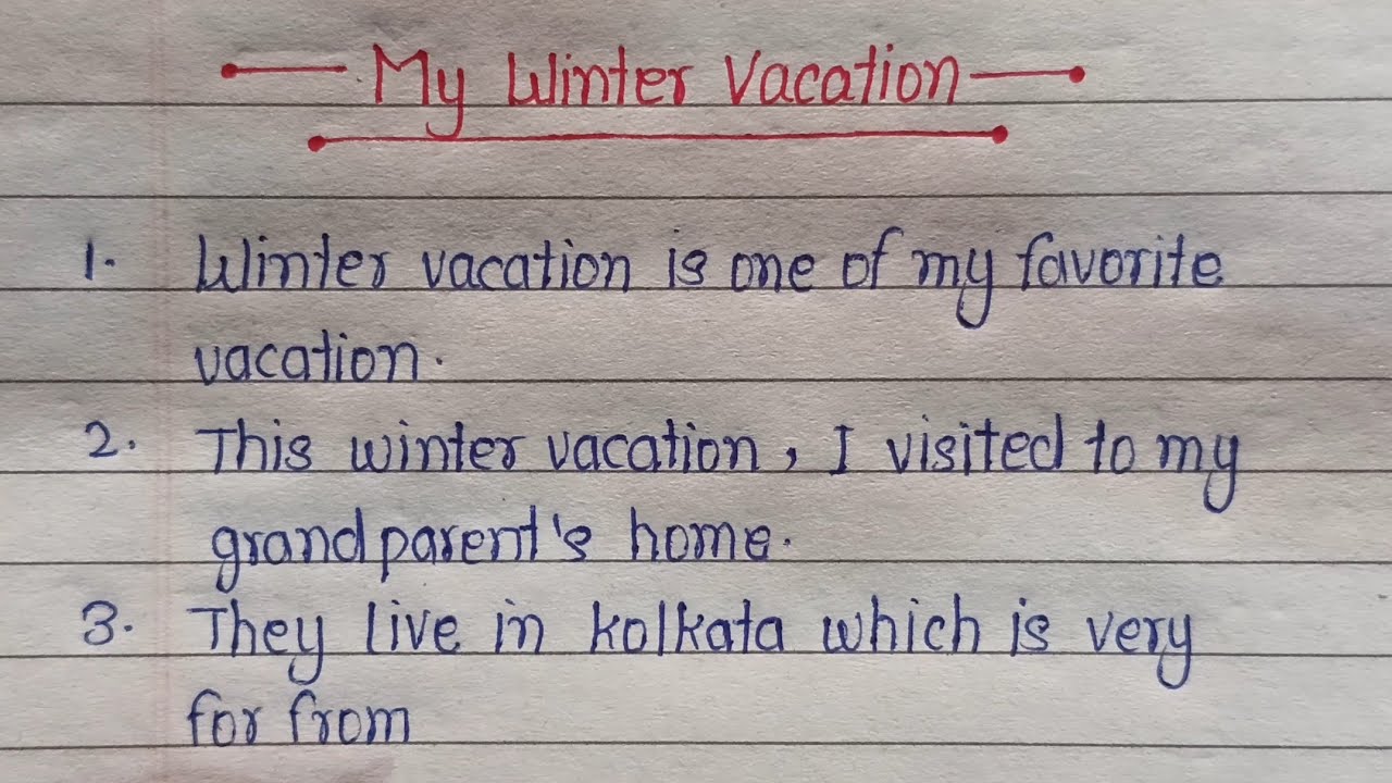 My Winter Vacation l My Winter Vacation Speech l 10 Line My Winter Vacation Speech l Akshar Sudharo