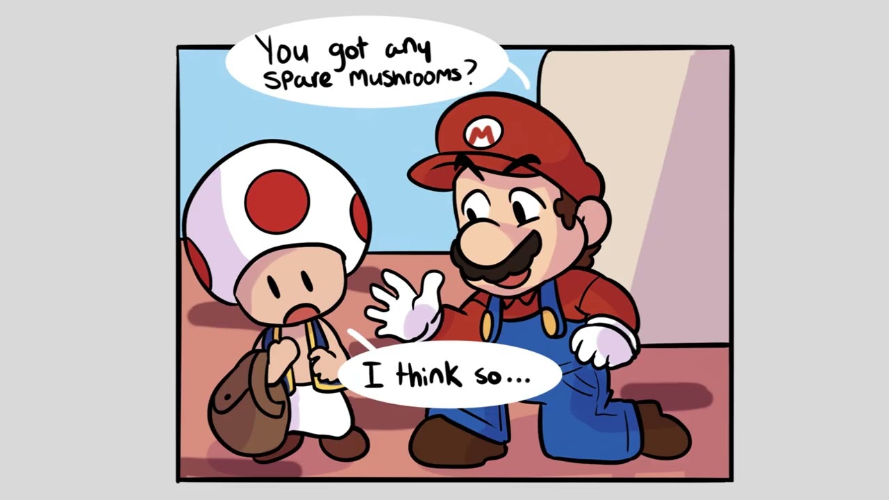 Luigi Learns about Power-Ups! Comic Dub 