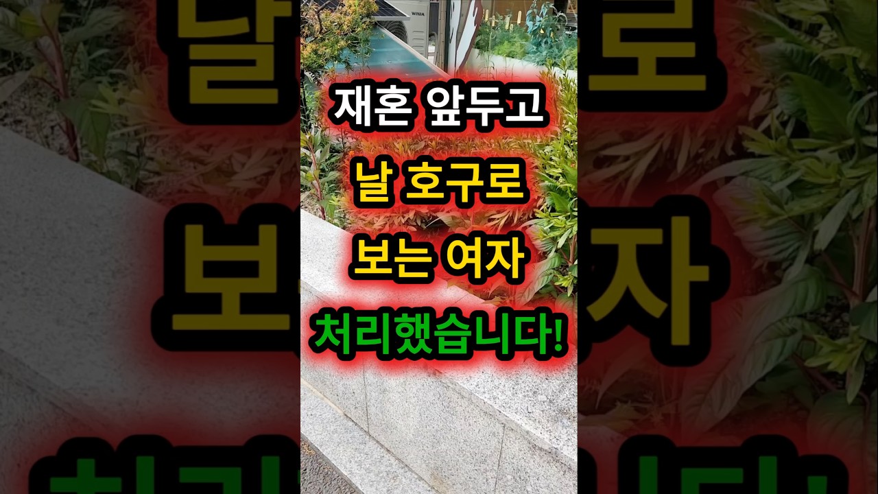 재혼 앞두고 날 호구로 보는 여자 처리했습니다!  #재혼 #새아빠 #새엄마 #참교육썰 #사이다썰 #사연제보 #유튜브긴급처리반