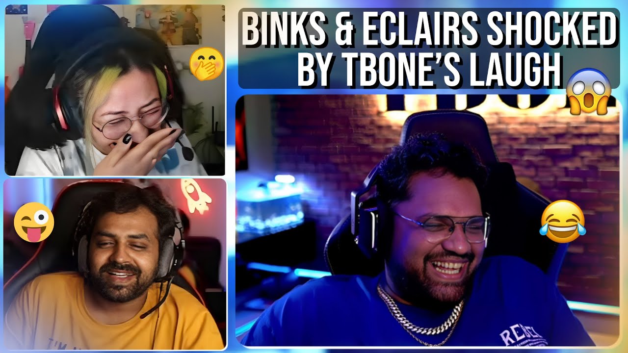 Binks & Eclairs Shocked by Tbone's Laugh 😂🤣🤣