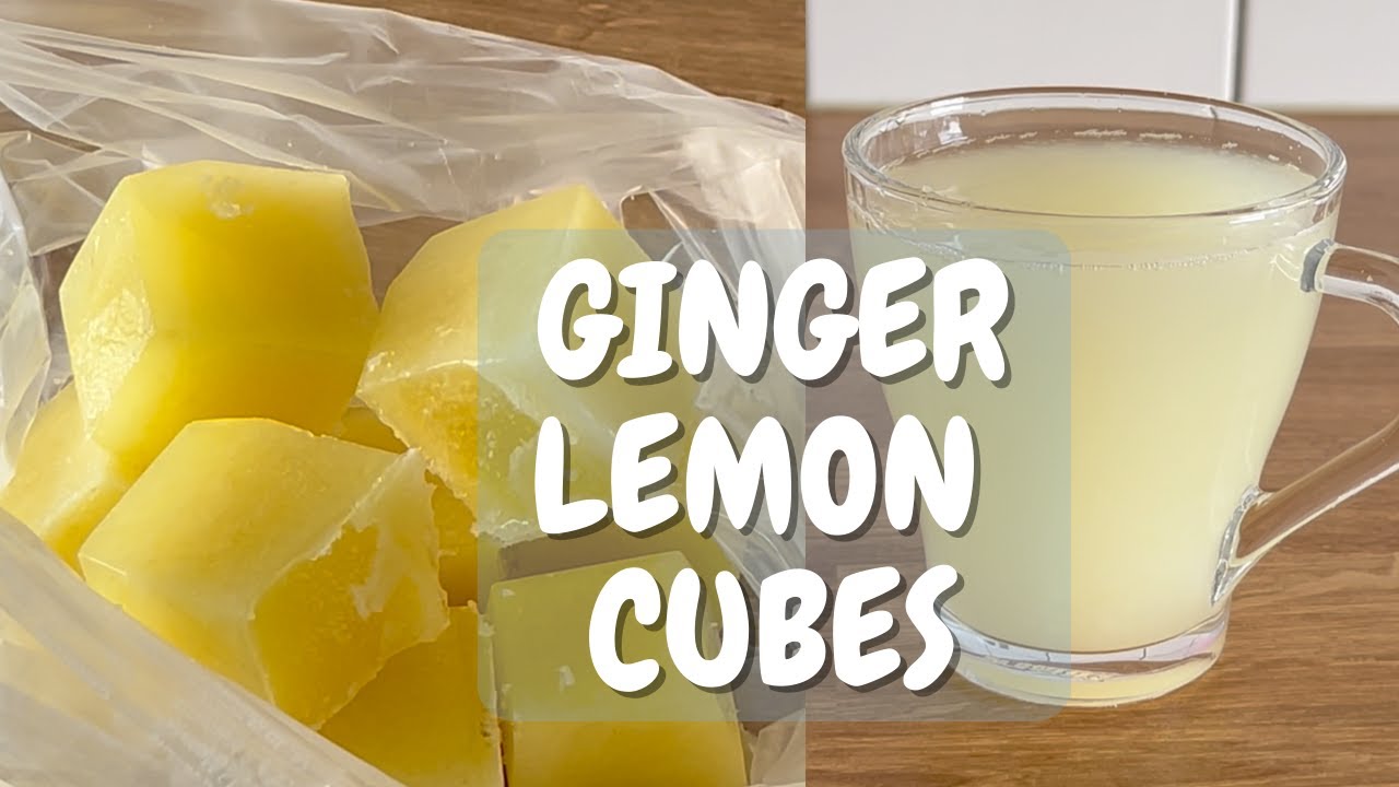 Easy to make‼️GINGER LEMON ice cubes | For hot or cold drinks✅