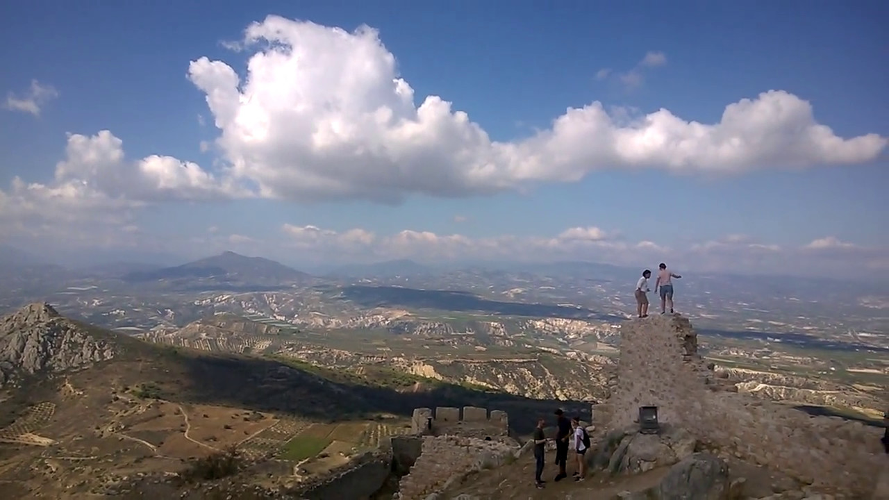 Акрокоринф (Acrocorinth) в Коринфе (Греция), 2016 год.