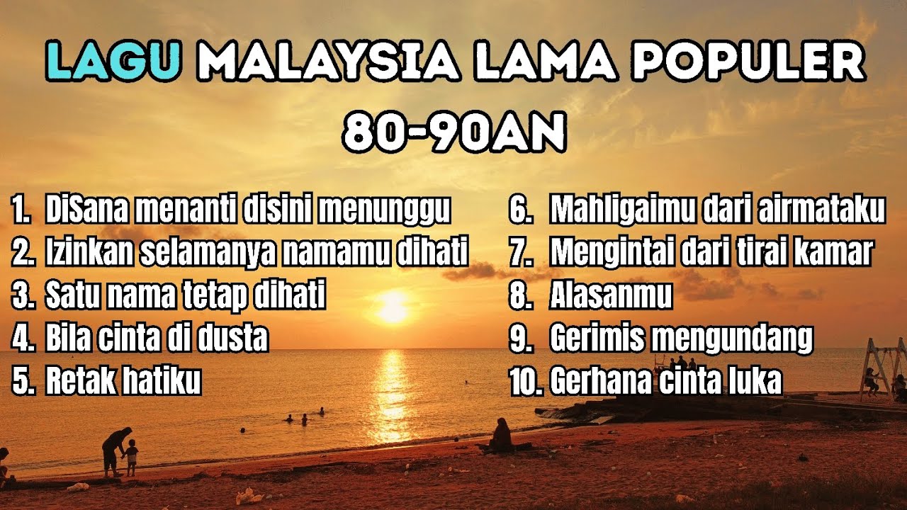 Lagu malaysia Lama populer paling banyak dicari | Malaysia Tanpa Iklan | Lagu Malaysia 80-90an