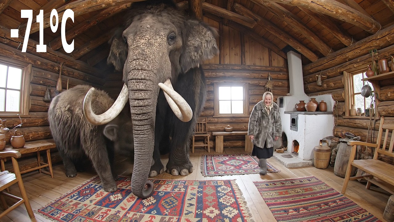 The Legend of Yakutia: Elderly Woman Rescues Woolly Mammoth Mother and Calf at -71°C |