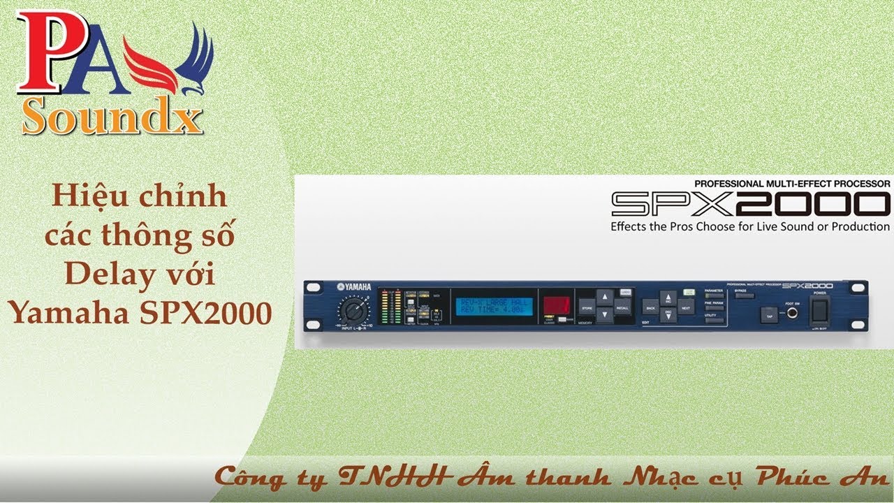 Effect Yamaha SPX2000 - Delay
