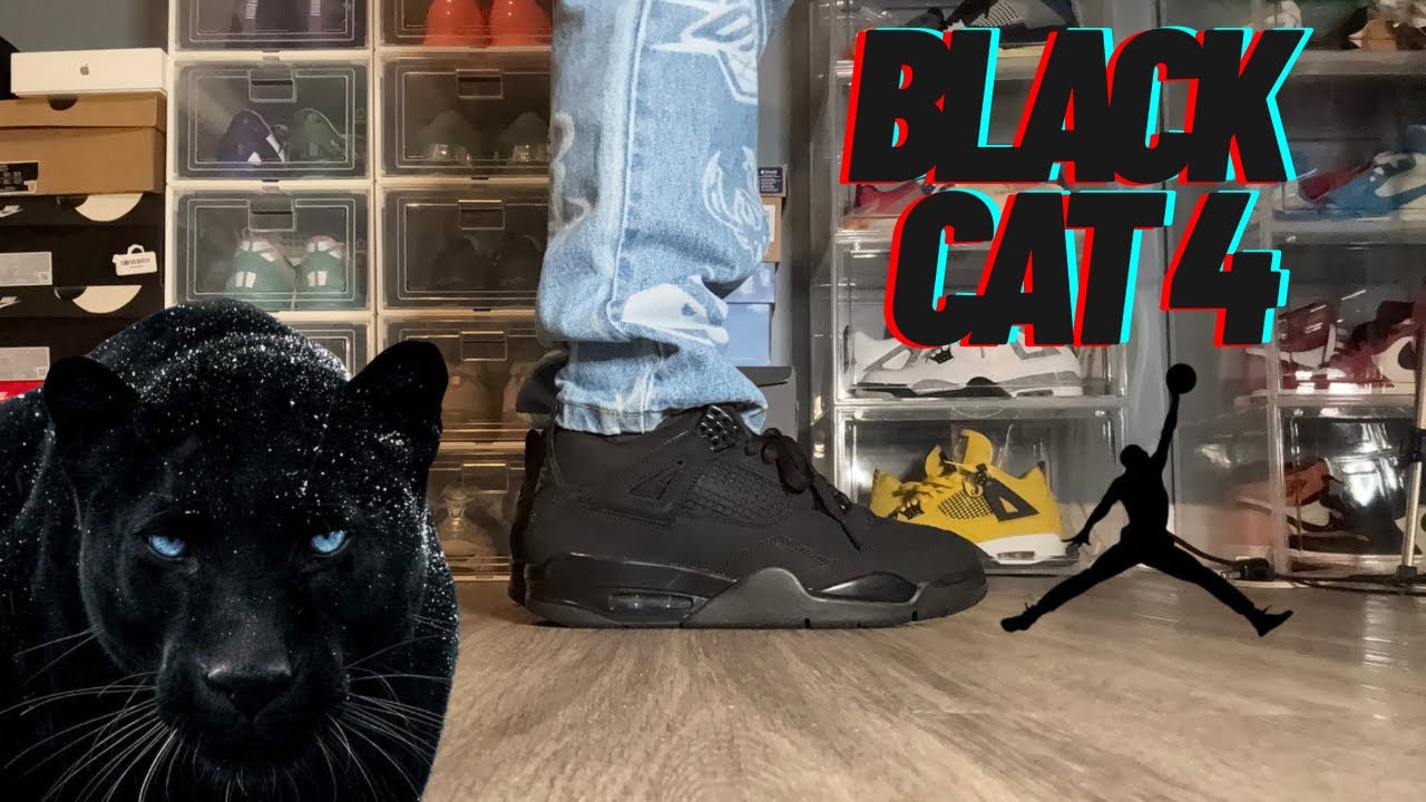 Распаковка и обзор кроссовок Black Cat 4!