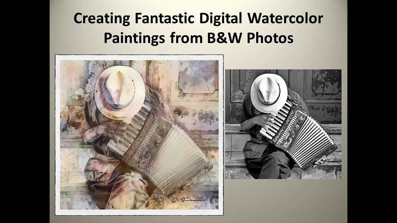 Watercolors from Old BW photos
