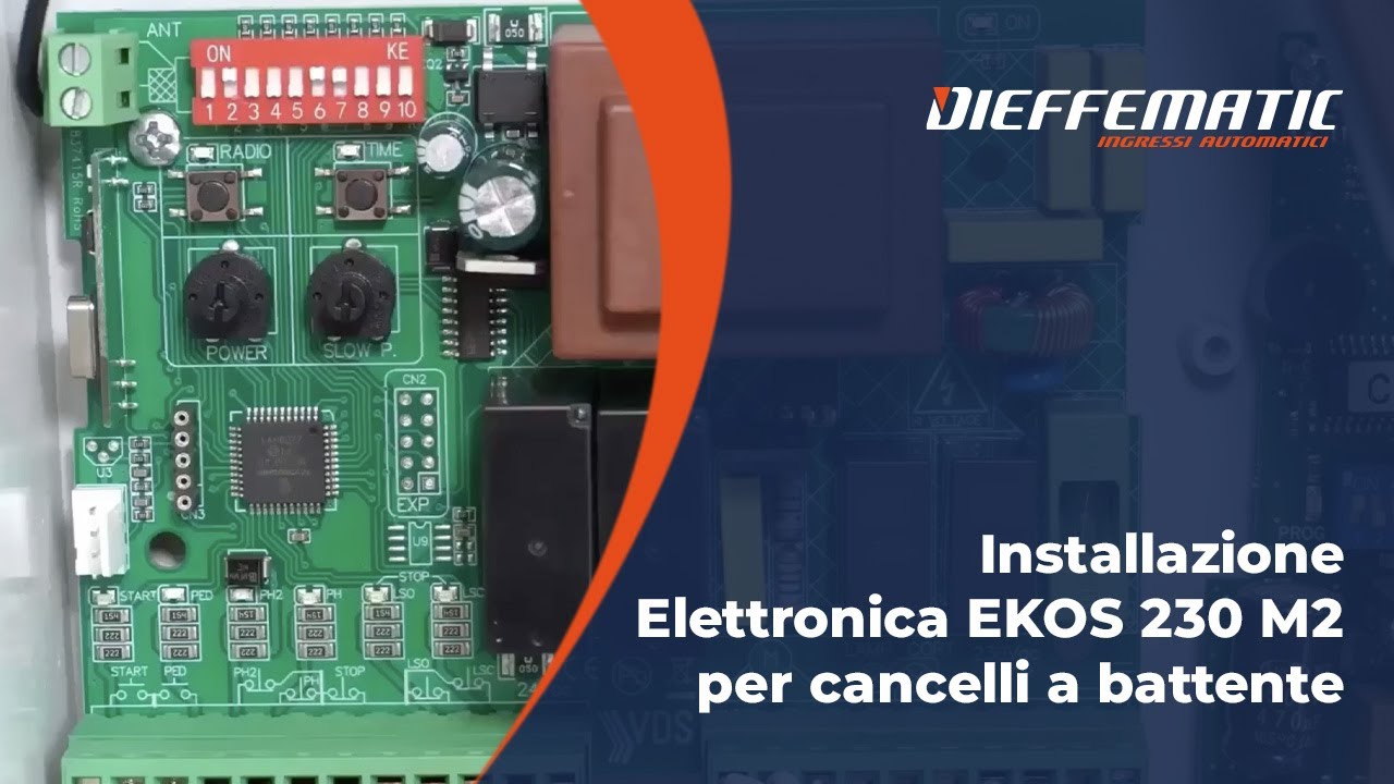 Come Programmare Centralina EKOS 230 M2 per Cancelli a Battente