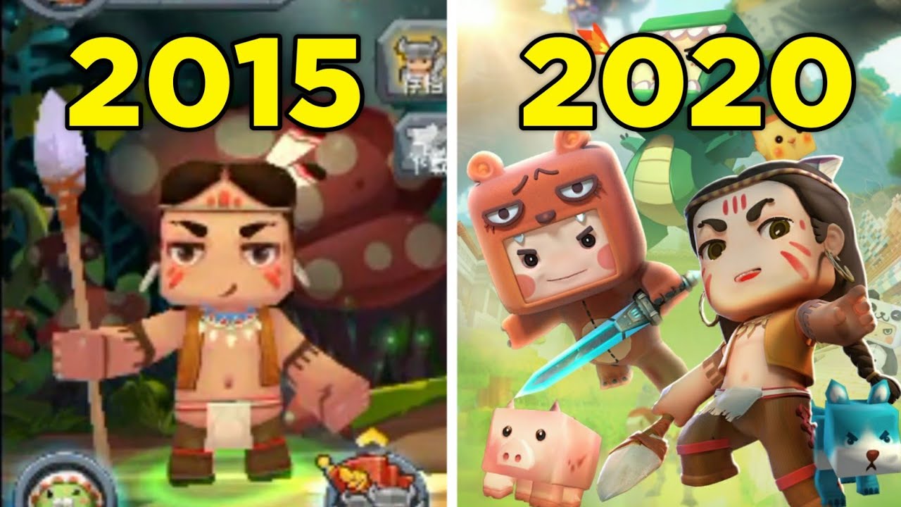 Evolução do Mini World: Block Art 2015-2020