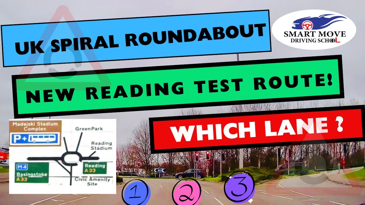 Reading Test Route Roundabout | Reading Roundabout  | Spiral Roundabout |Traffic Control  Roundabout