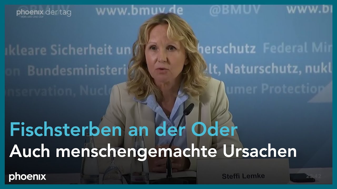 Steffi Lemke zur deutsch-polnischen Tagung zum Fischsterben an der Oder am 29.08.22